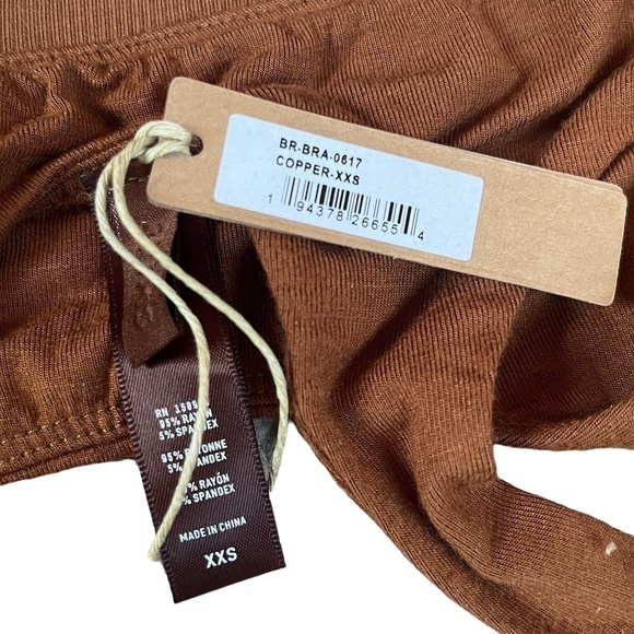 Skims XXS Lounge Bra Copper Brown NWT - Picture 2 of 4